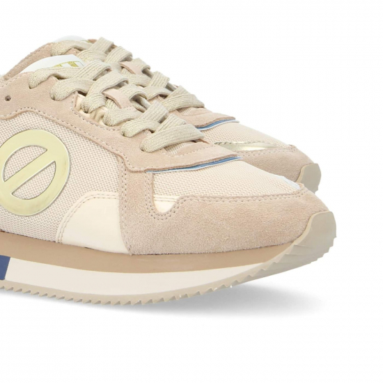 BASKETS NO NAME MIA JOGGER W SUEDE/KNIT/PAT. NUDE/BEIGE/BLUE